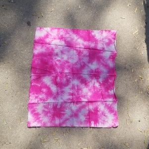Small pink and white tapestry